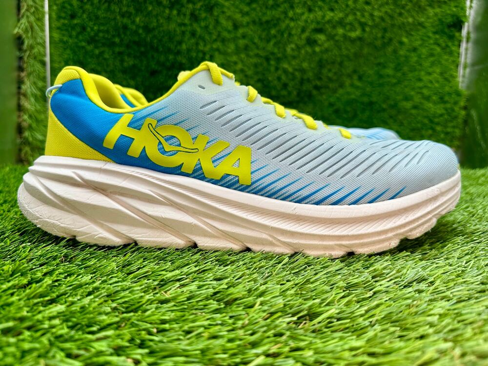 Hoka One One Rincon 3 1119395-IWDB Athletic Sneaker Mens 10.5D Blue Mesh Running